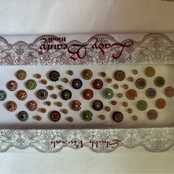 Jumbo Pack Multicolored Bindis, Forehead Gems, Body Jewels - Picture 4 of 11